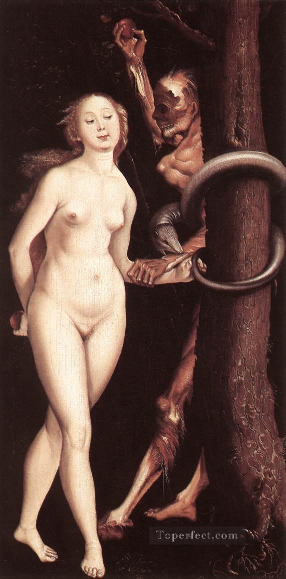 イヴ・ザ・サーペントと死 ルネッサンスの裸婦画家 ハンス・バルドゥン油絵